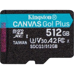 Карта памяти Kingston Canvas Go Plus 512 Гб microSDXC 170 МБ/с UHS-I V30 U3 A2 SDCG3/512 Гб