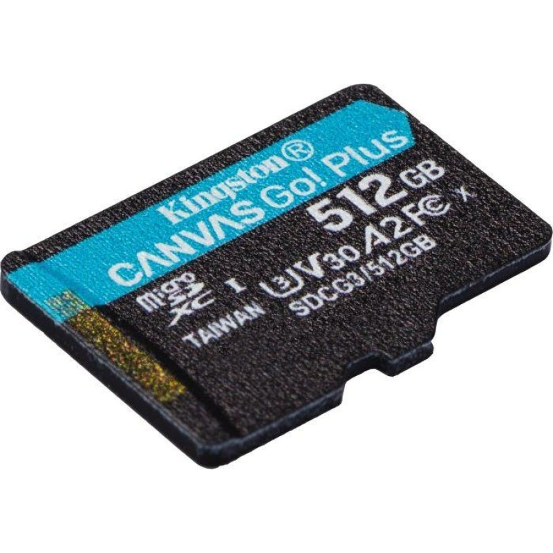 Карта памяти Kingston Canvas Go Plus 512 Гб microSDXC 170 МБ/с UHS-I V30 U3 A2 SDCG3/512 Гб