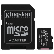 Карта памяти Kingston Canvas Select Plus 512 Гб microSDXC 100 МБ/с Class 10 UHS-I A1 SDCS2/512 Гб