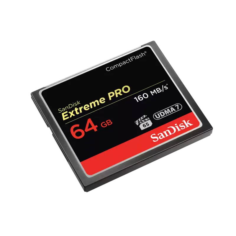 Карта памяти SanDisk Extreme PRO CompactFlash 64 Гб UDMA 7 до 160 МБ/с SDCFXPS-064G-X46