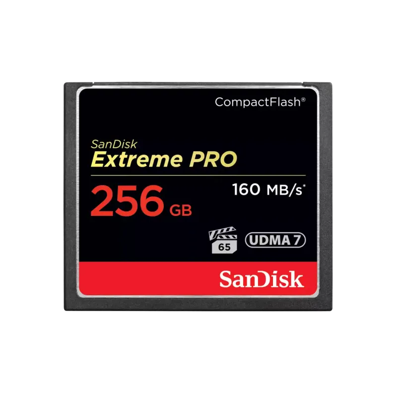 Карта памяти SanDisk Extreme PRO CompactFlash 256 Гб UDMA 7 до 160 МБ/с SDCFXPS-256G-X46