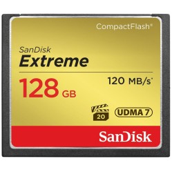 Карта памяти SanDisk Extreme CompactFlash UDMA7 128 Гб R/W 120/85 МБ/с SDCFXSB-128G-G46