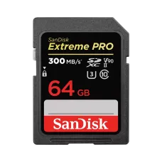Карта памяти SanDisk Extreme Pro SDXC UHS-II V90 64 Гб R/W 300/260 МБ/с SDSDXDK-064G-GN4IN