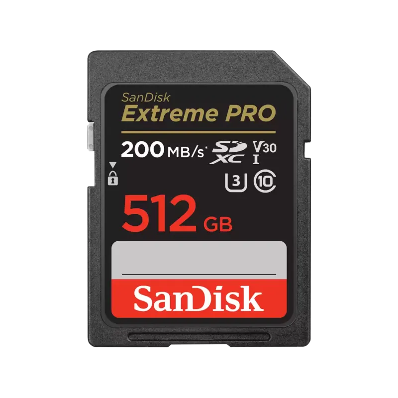 Карта памяти SanDisk Extreme Pro SDXC 512 Гб UHS-I (200R/140W) до 200 МБ/с SDSDXXD-512G-GN4IN