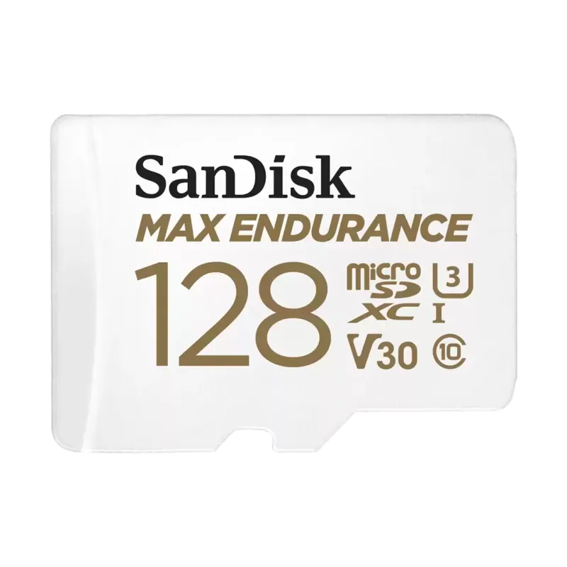 Карта памяти SanDisk Max Endurance microSDXC UHS-I 128 Гб + адаптер SD R/W 100/40 МБ/с SDSQQVR-128G-AN6IA