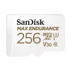 Карта памяти SanDisk Max Endurance microSDXC UHS-I 256 Гб + адаптер SD R/W 100/40 МБ/с SDSQQVR-256G-GN6IA