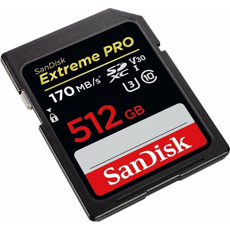 Карта памяти SanDisk Extreme Pro SDXC UHS-I V30 512 Гб R/W 200/140 МБ/с SDSDXXD-512G-GN4IN