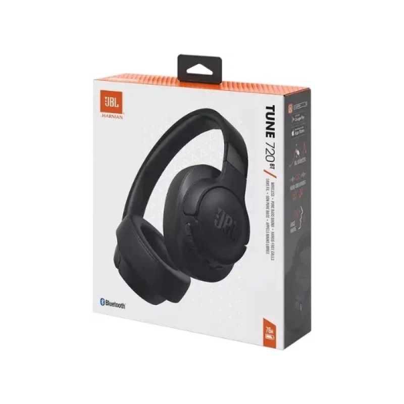 Беспроводные наушники JBL Tune 720BT, Black, черный