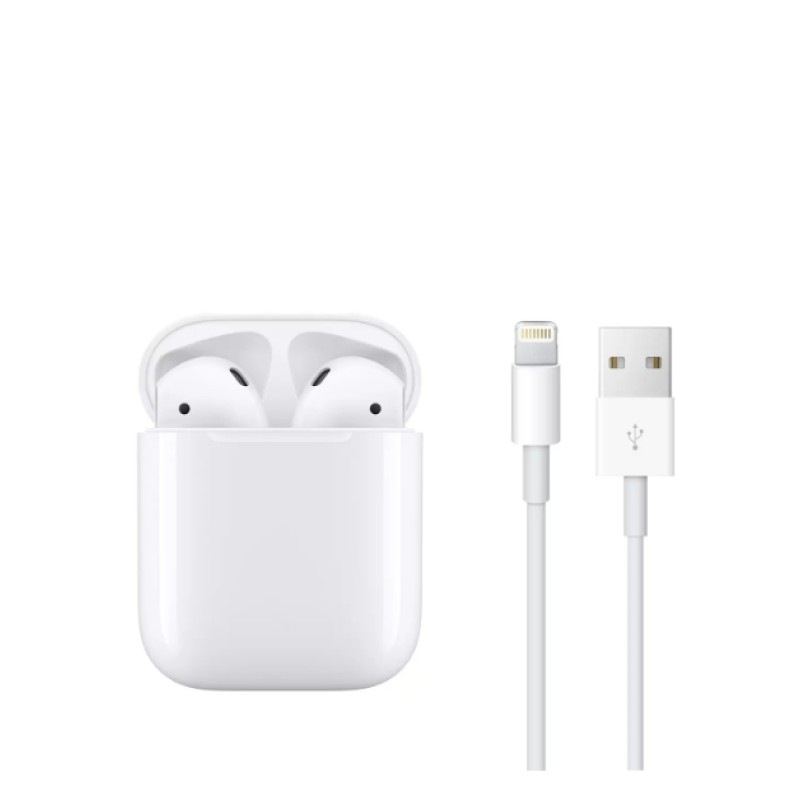 Беспроводные наушники Apple AirPods 2 (с зарядным футляром) MV7N2, White, белый