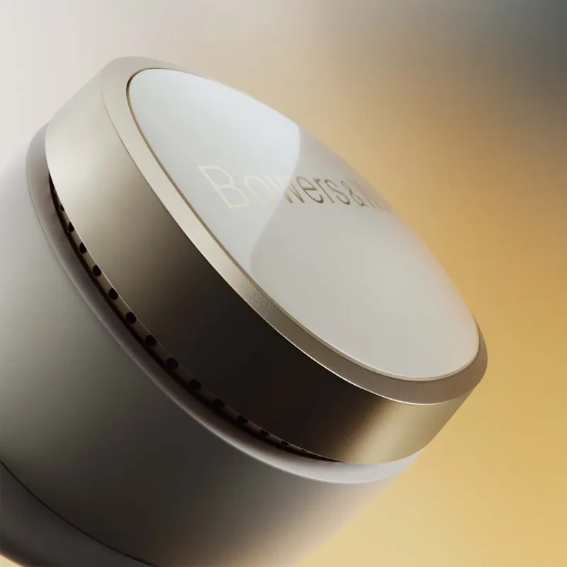 Беспроводные наушники Bowers Wilkins Pi8, Dove White, белый с золотом