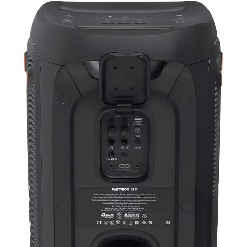 Музыкальный центр JBL Partybox 310, 240Вт, с караоке, Bluetooth, USB, черный