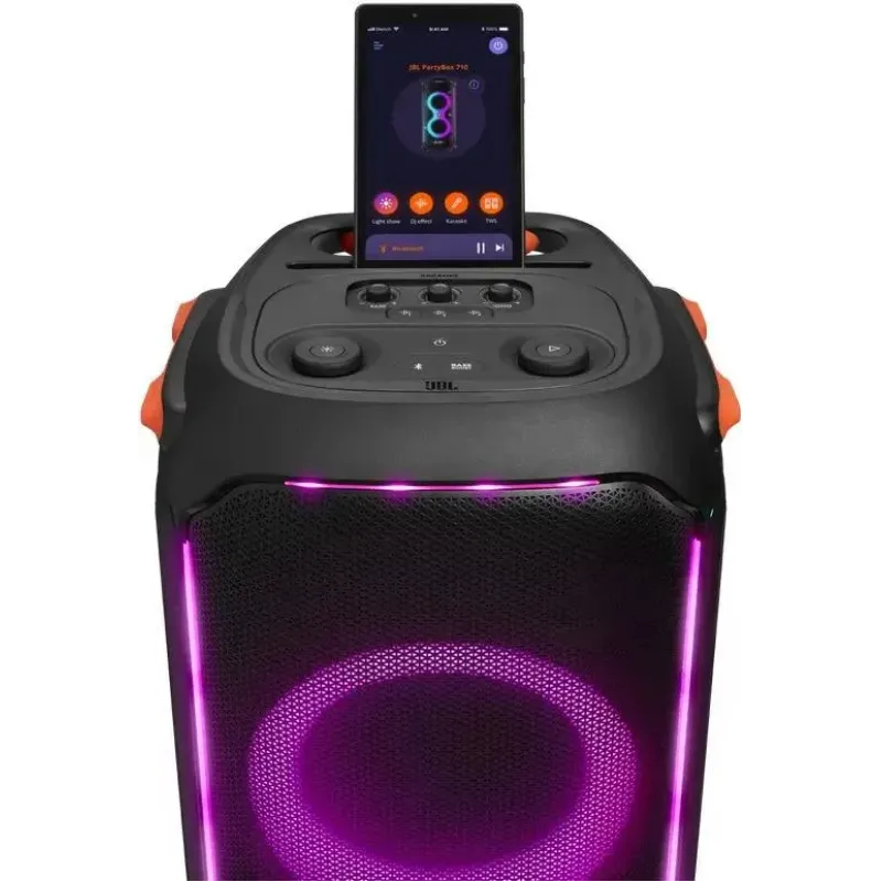 Музыкальный центр JBL PartyBox 710, 800Вт, с караоке, Bluetooth, USB, черный
