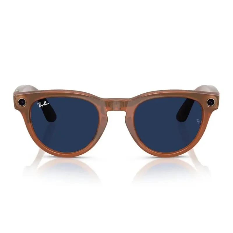 Умные очки Ray-Ban Meta Headliner (150-50), Caramel/Sapphire, глянцевый карамельный/сапфировые фотохромные