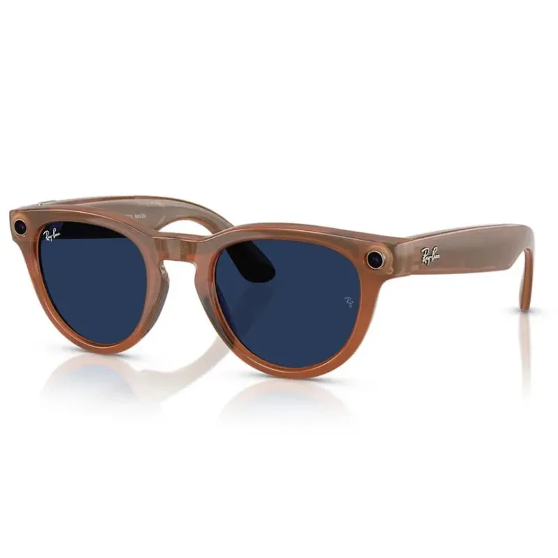 Умные очки Ray-Ban Meta Headliner (150-50), Caramel/Sapphire, глянцевый карамельный/сапфировые фотохромные