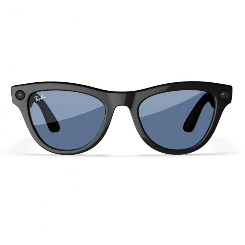 Умные очки Ray-Ban Meta Skyler (150-52), Shiny Black Cerulean Blue, глянцевый черный/лазурно-синий