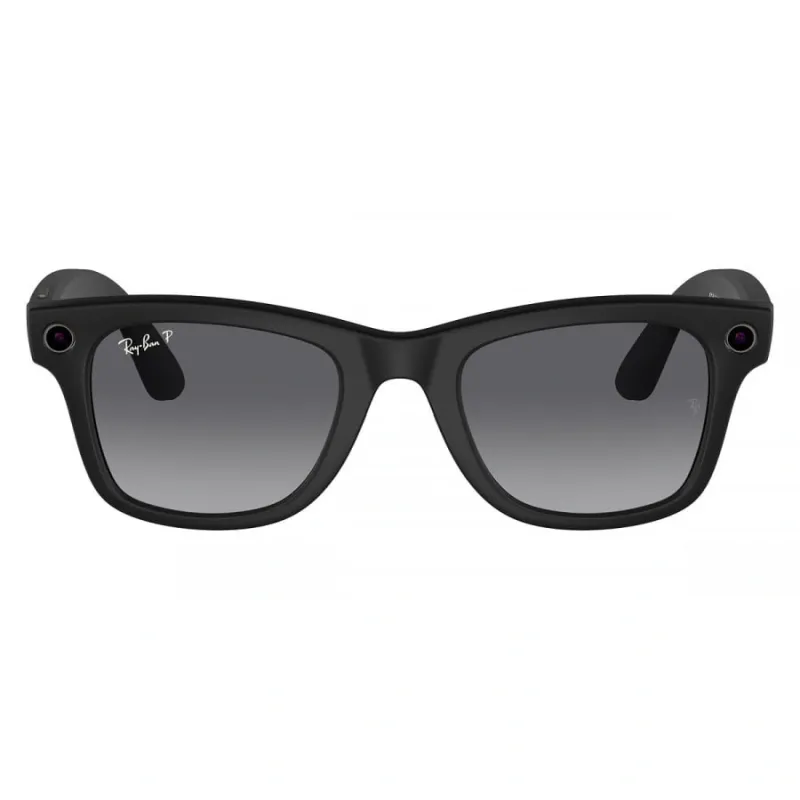 Умные очки Ray-Ban Wayfarer (150-50), Matte Black/Polar Gradient Graphite, матовый черный/графитовые градиентные поляризованные