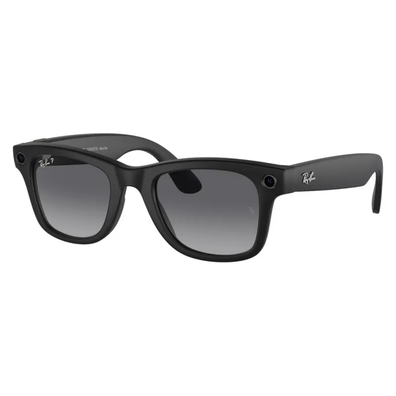 Умные очки Ray-Ban Wayfarer (150-50), Matte Black/Polar Gradient Graphite, матовый черный/графитовые градиентные поляризованные