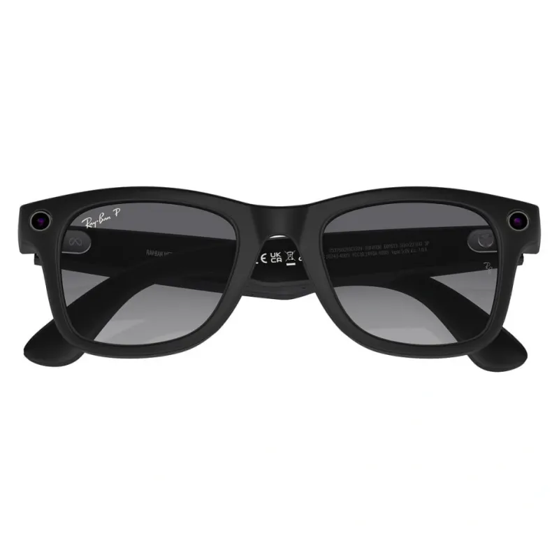 Умные очки Ray-Ban Wayfarer (150-50), Matte Black/Polar Gradient Graphite, матовый черный/графитовые градиентные поляризованные