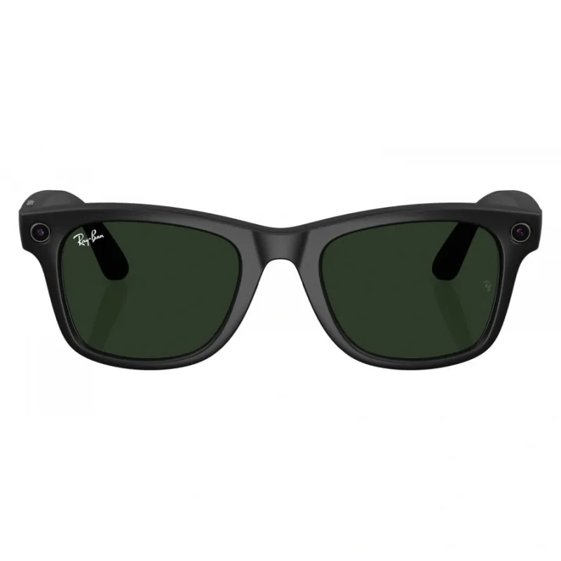 Умные очки Ray-Ban Wayfarer (150-50), Matte Black/Transitions Graphite Green, матовый черный/графитово-зеленые фотохромные