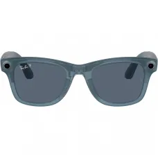 Умные очки Ray-Ban Wayfarer (150-50), Matte Jeans/Polar Dusty Blue, матовый джинсовый/пыльно-голубые поляризованные