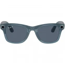 Умные очки Ray-Ban Wayfarer (150-50), Matte Jeans/Polar Dusty Blue, матовый джинсовый/пыльно-голубые поляризованные