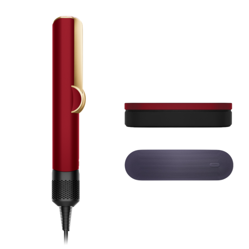 Выпрямитель для волос Dyson Airstrait HT01, Red Velvet / Gold, Красный бархат/Золото с кейсом