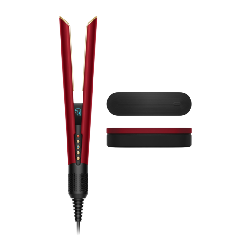 Выпрямитель для волос Dyson Airstrait HT01, Red Velvet / Gold, Красный бархат/Золото с кейсом