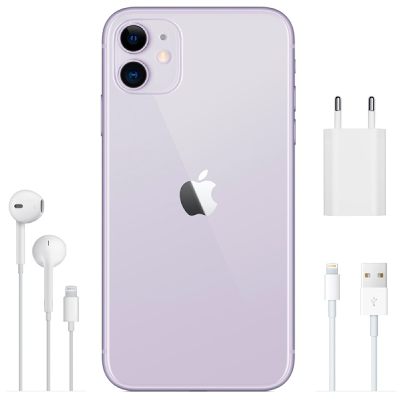 Смартфон Apple iPhone 11, 128 ГБ, Purple, фиолетовый