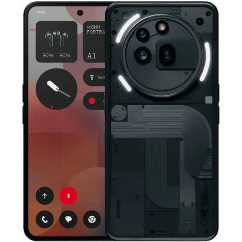 Смартфон Nothing Phone (3a) Pro, 12/256 Гб, черный