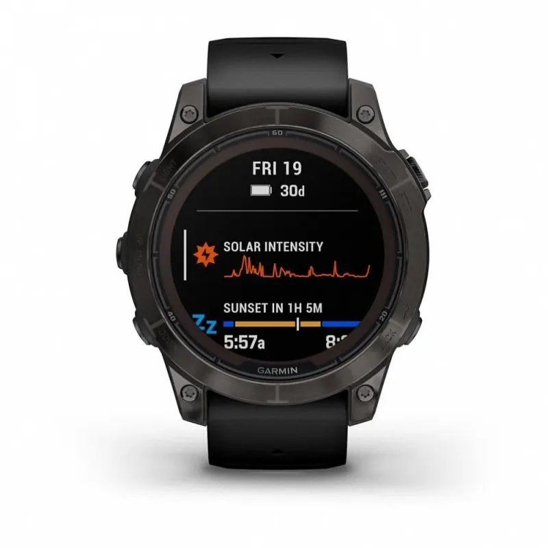 Смарт-часы Garmin Fenix 7 Pro Sapphire Solar, 51 мм, Bluetooth, Black Band, черный