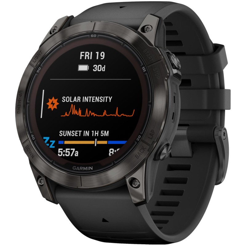 Смарт-часы Garmin Fenix 7X Pro Sapphire Solar, 51 мм, Bluetooth, Gray, Серый силикон