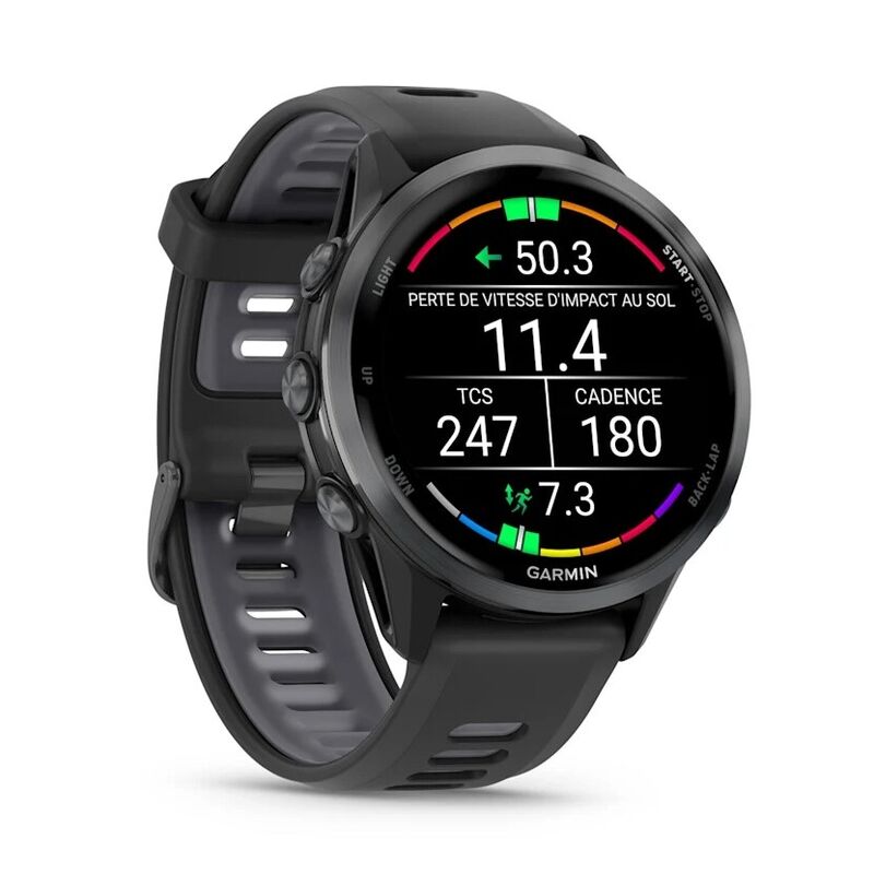 Смарт-часы Garmin Forerunner 970, 47 мм, Bluetooth, Carbon Gray with Black Case, угольно-серый с черным корпусом