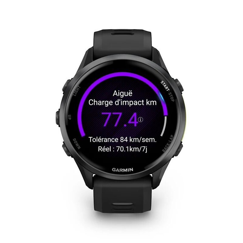 Смарт-часы Garmin Forerunner 970, 47 мм, Bluetooth, Carbon Gray with Black Case, угольно-серый с черным корпусом