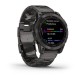 Смарт-часы Garmin Fenix 7 Sapphire Solar, 47 мм, Bluetooth, Gray Titanium Band, Серый титановый с серым титановым браслетом