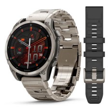 Смарт-часы Garmin Fenix 8, 47 мм, Bluetooth, Amoled Sapphire Titanium Graphite, титановый графитовый