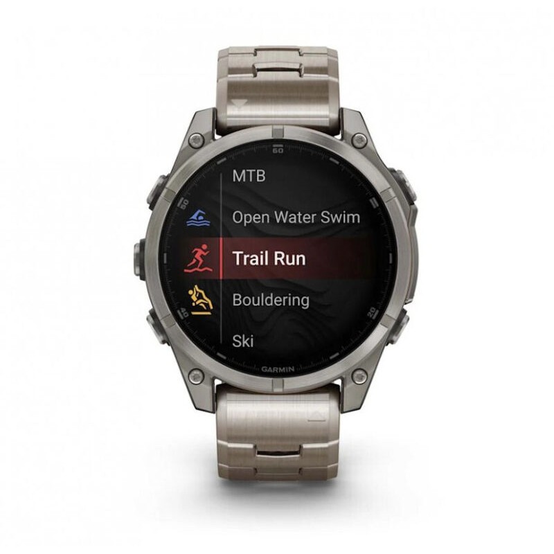 Смарт-часы Garmin Fenix 8, 47 мм, Bluetooth, Amoled Sapphire Titanium Graphite, титановый графитовый
