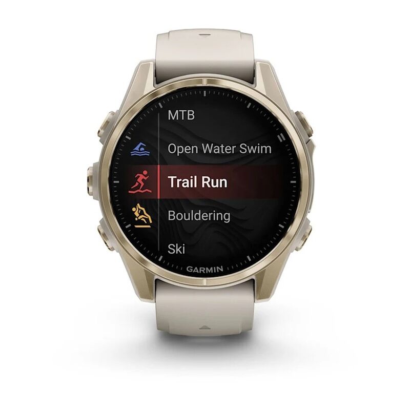 Смарт-часы Garmin Fenix 8, 43 мм, Bluetooth, Amoled Sapphire Soft Gold, золотистый