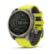 Смарт-часы Garmin Fenix 8, 47 мм, Bluetooth, Solar Sapphire Titanium Yellow, титановый серый с желтым