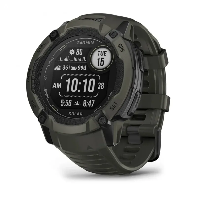 Смарт-часы Garmin Instinct 2X Solar, 50 мм, Bluetooth, Moss, Мох