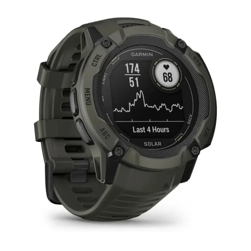 Смарт-часы Garmin Instinct 2X Solar, 50 мм, Bluetooth, Moss, Мох