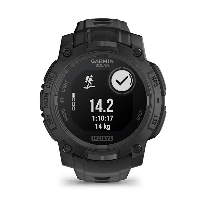 Смарт-часы Garmin Instinct 3 Solar Tactical Edition, 45 мм, Bluetooth, Black with Black Band, Черный