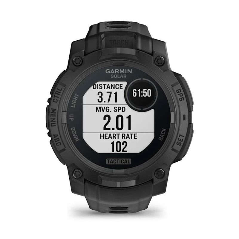Смарт-часы Garmin Instinct 3 Solar Tactical Edition, 45 мм, Bluetooth, Black with Black Band, Черный