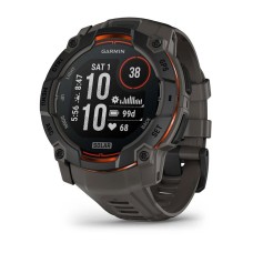 Смарт-часы Garmin Instinct 3 Solar, 50 мм, Bluetooth, Black with Charcoal Band, Черный с угольным ремешком