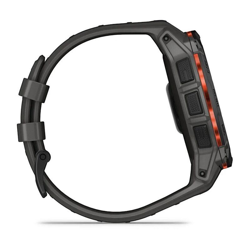 Смарт-часы Garmin Instinct 3 Solar, 50 мм, Bluetooth, Black with Charcoal Band, Черный с угольным ремешком