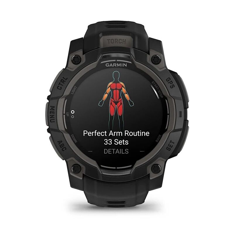 Смарт-часы Garmin Instinct 3, 45 мм, Bluetooth, Amoled Black, Черный