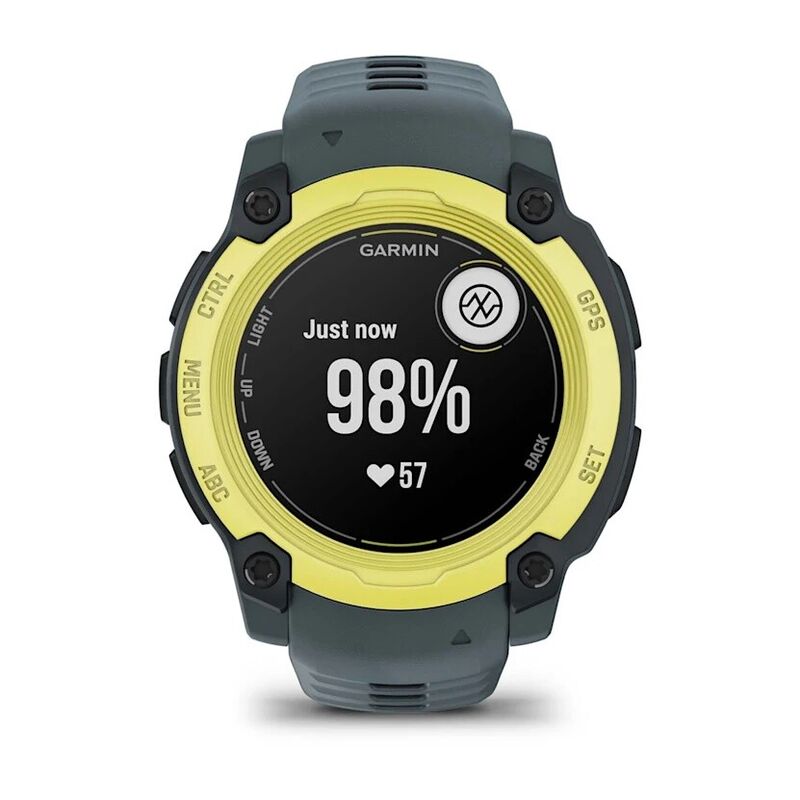 Смарт-часы Garmin Instinct E, 40 мм, Bluetooth, Electric Lime with Twilight Band, Лаймовый с серым ремешком
