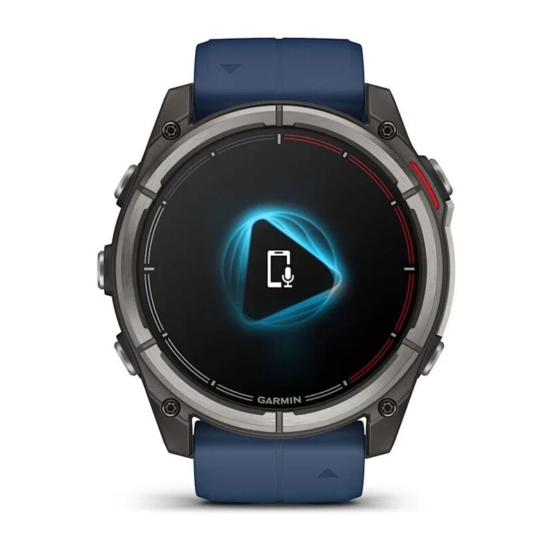 Смарт-часы Garmin QUATIX 8, 51 мм, Bluetooth, Titanium/Captain Blue, Титан/капитанский синий