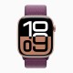 Смарт-часы Apple Watch Series 10 46mm, Rose Gold Aluminum Case with Sport Loop - Plum