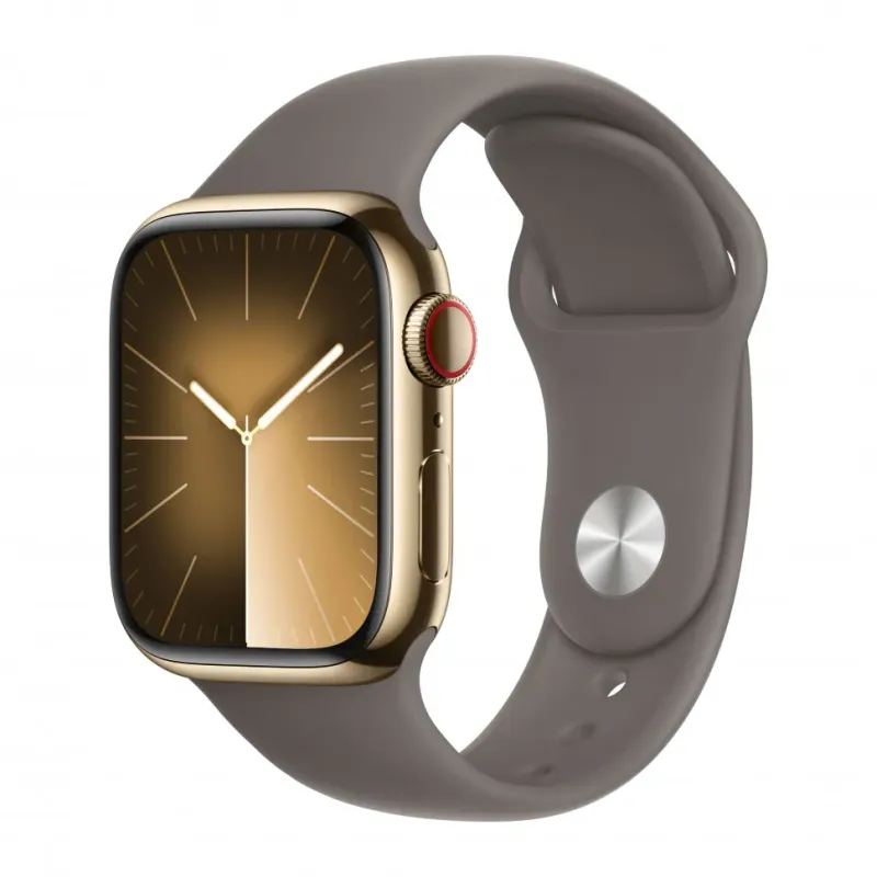 Смарт-часы Apple Watch Series 9 (S/M), 41 мм, LTE, Gold, золотой