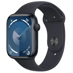 Смарт-часы Apple Watch Series 9 (M/L), 45 мм, Bluetooth, Midnight, Черный